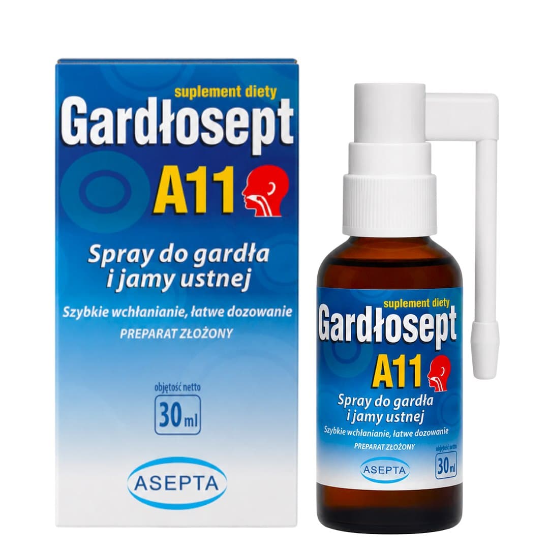 Asepta Cardiosept A11 Throat and Oral Cavity Spray – Asepta förpackning