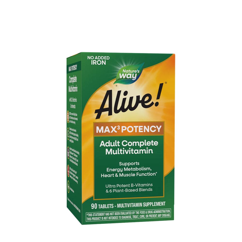 Nature's Way - Alive! Max3 Potency Multivitamínico Completo para Adultos – Nature's Way empaque