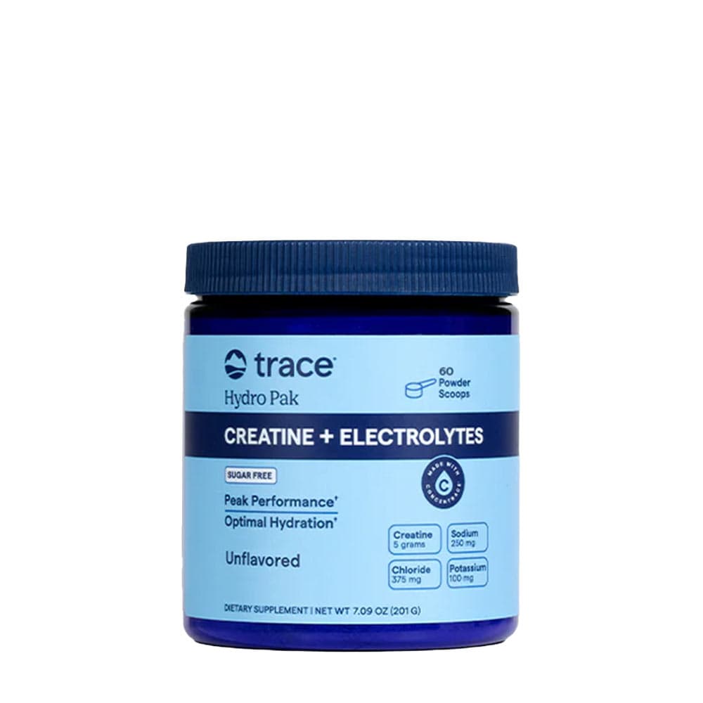 Trace Minerals - Hydro Pak Creatine + Electrolytes - 201g – Trace Minerals förpackning