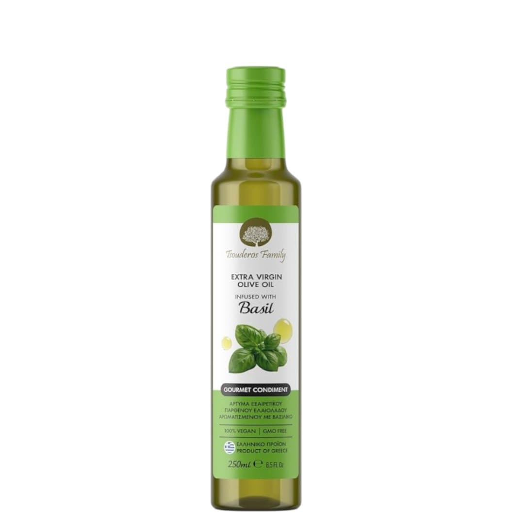 LADI Oliwa z oliwek extra virgin bazyliowa 250ml TSOUDEROS LTD – Fouderos Family opakowanie