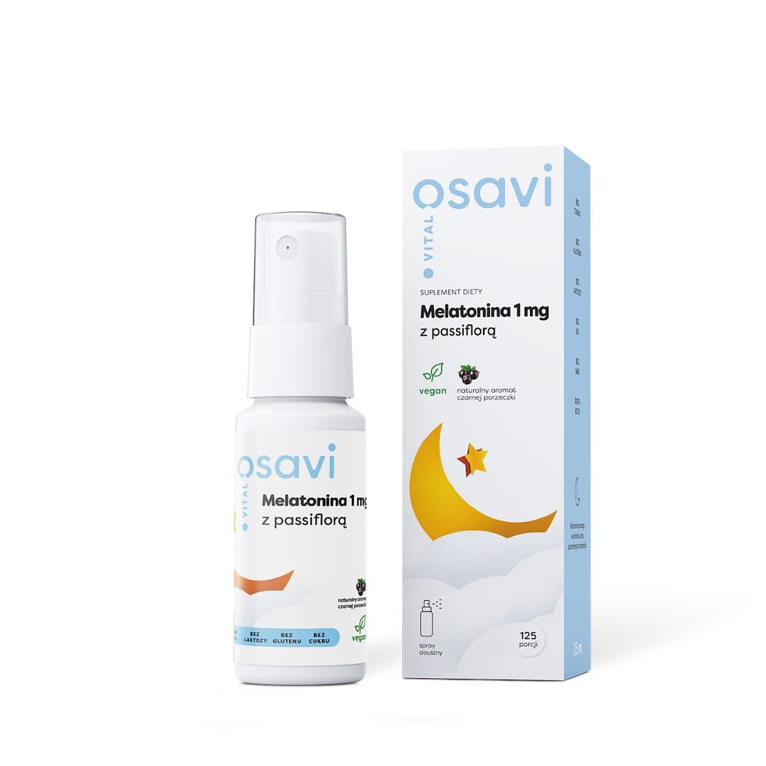 Osavi Melatonina 1 mg com Passiflora 25 ml em spray – Osavi packaging