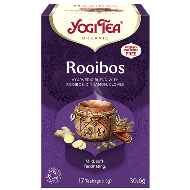 Yogi Tee - Rooibos - 17 Teebeutel (1,8g each), 30,6g insgesamt – YOGI TEA Verpackung