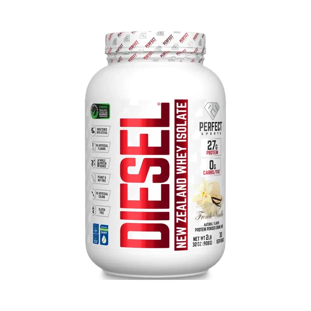 Perfect Sports Diesel 100% New Zealand Whey Isolate – Perfect Sports förpackning