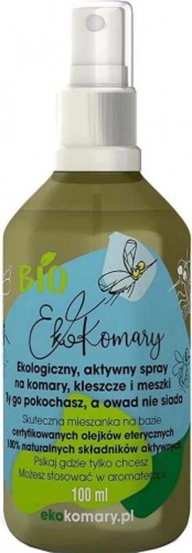 EkoKomary - Eco Mosquito Active Spray - 100 ml – Ekokomary förpackning