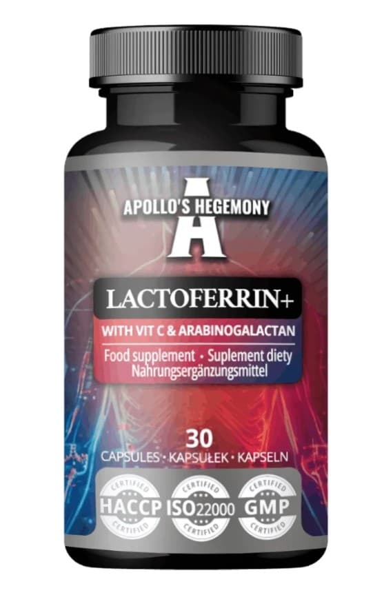 Apollo'S Hegemony - Lactoferrin+ With Vit C & Arabinogalactan – Apollo'S Hegemony förpackning