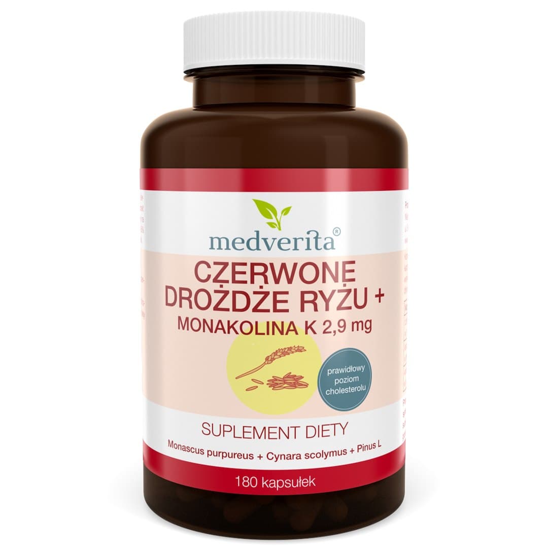 Medverita Czerwone drożdże ryżu+ 180 Kapseln – Medverita Verpackung