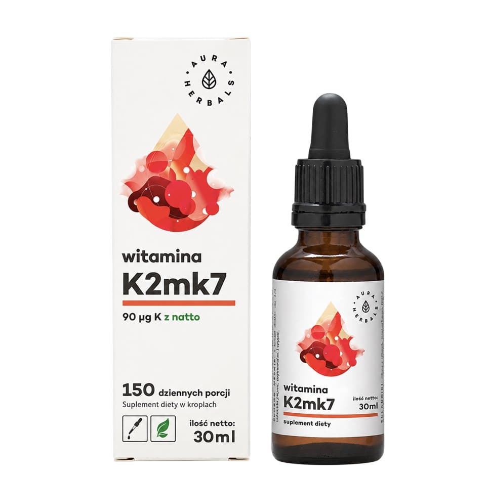 Aura Herbals - Vitamin K2 MK7 – Aura Herbals förpackning