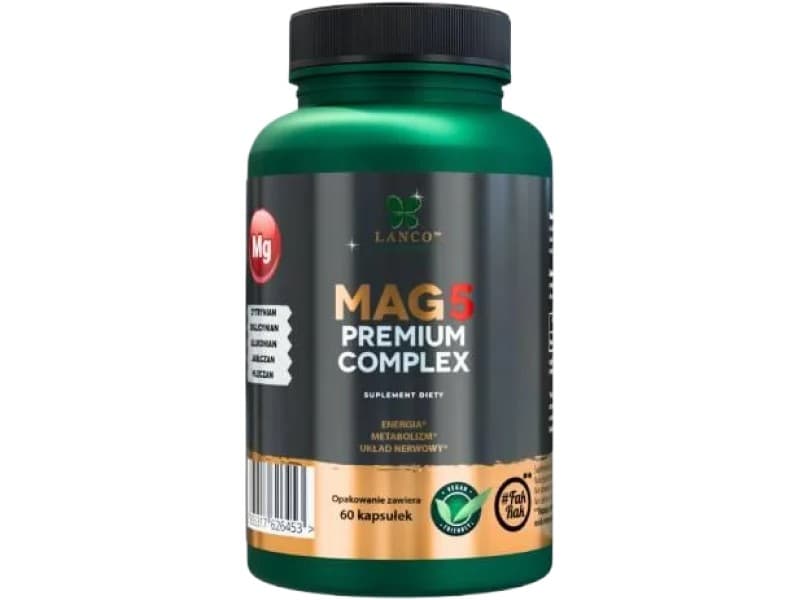 Magnésio Mag5 Premium Complex - 60 Cápsulas