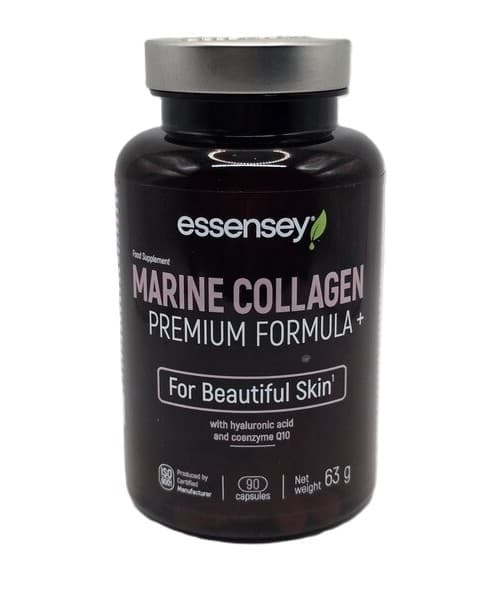 Essensey - Marine Collagen Premium Formula +, 90 cápsulas – Essensey empaque