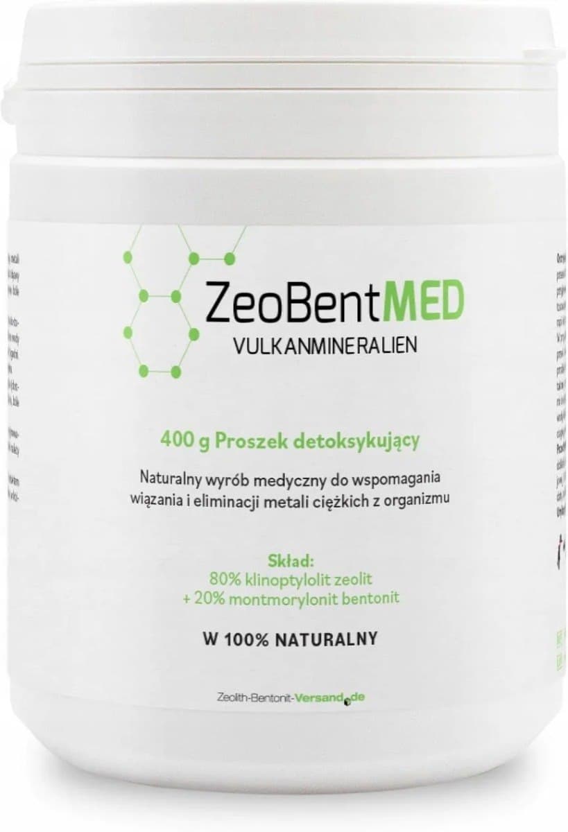 ZeoBentMED - Volcanic Minerals Detox Powder - 400 g – ZeoBentMED förpackning