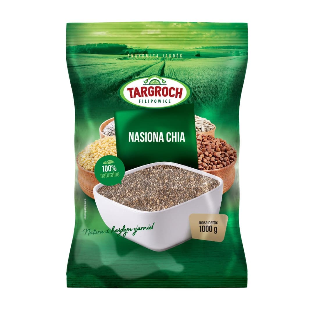 Targroch - Chia Seeds - 1000g – Targroch förpackning
