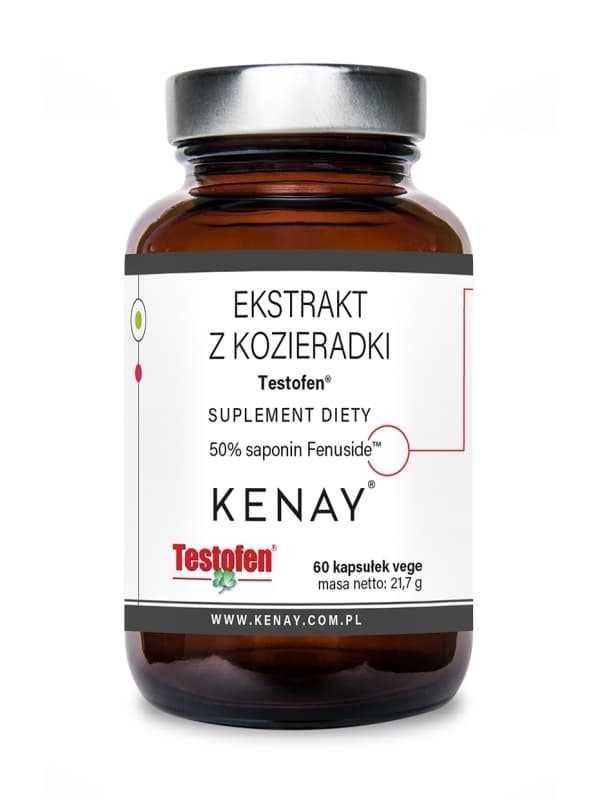 Kenay - Testofen Fenugreek Extract - 60 Capsules – packaging