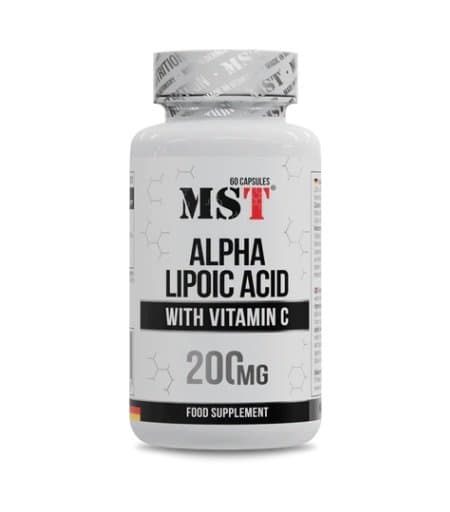 MST - Alfaliponsyre med vitamin C - 60 kapsler – MST emballage