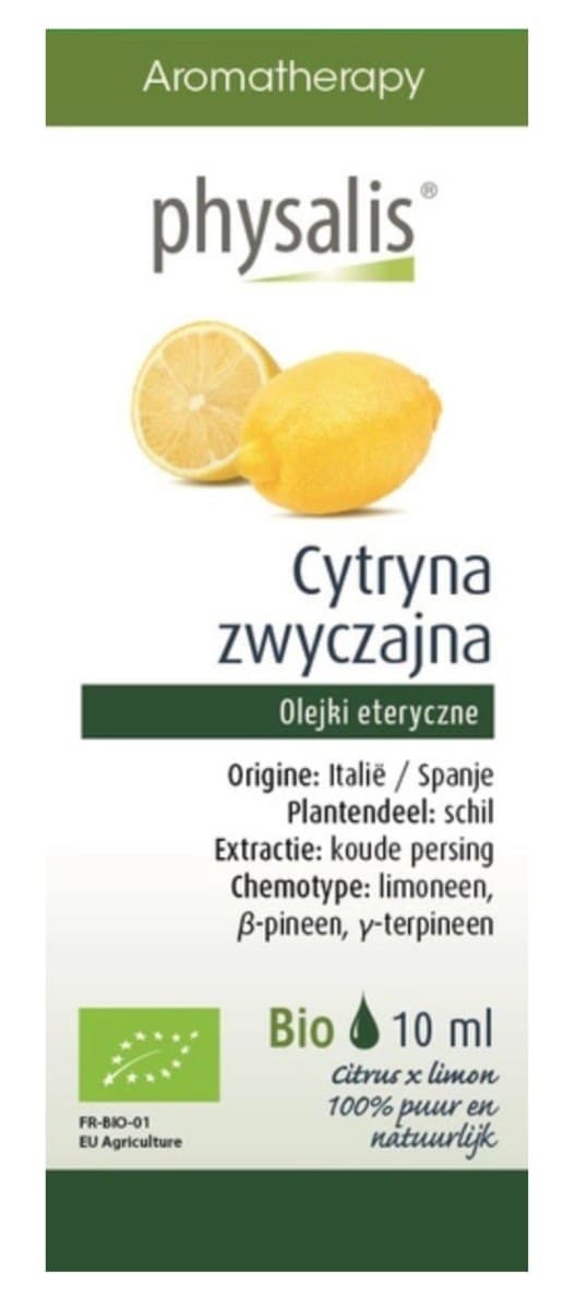 Bio Planet Physalis Huile Essentielle Citron Zwyczajna BIO 10 ml – Physalis emballage