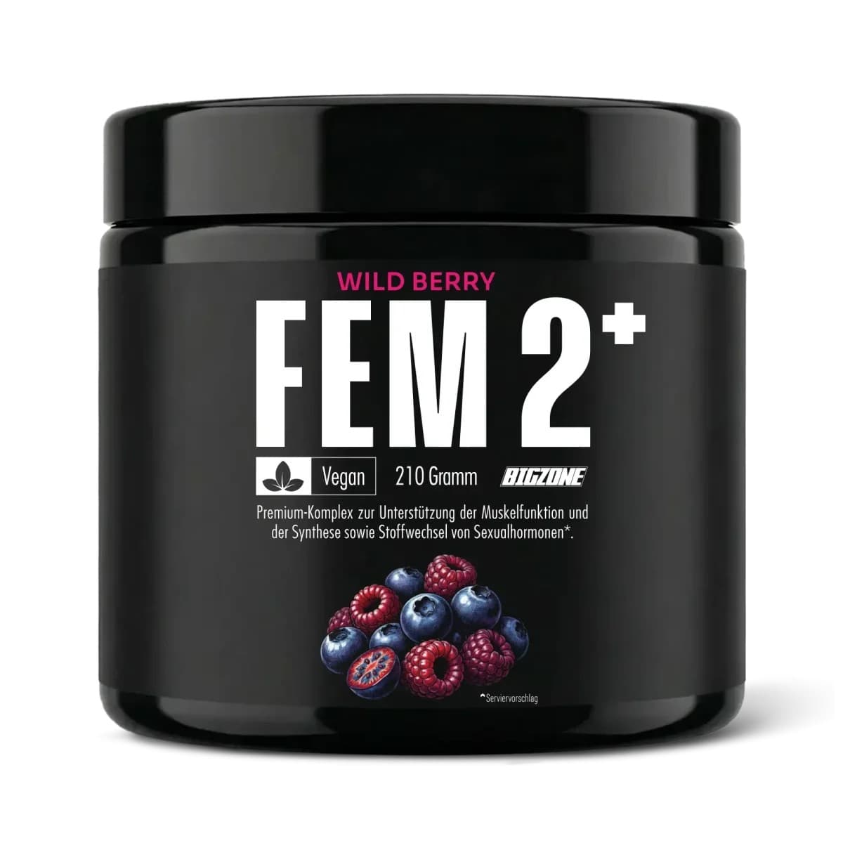 Big Zone - Fem2+ - 210 g, owoce leśne – opakowanie