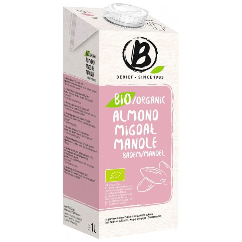 Berief - Organic Almond Drink – Berief verpakking