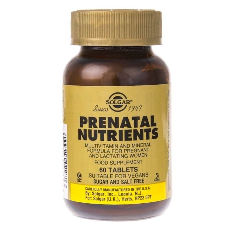 Solgar - Prenatal Næringsstoffer – Solgar emballage