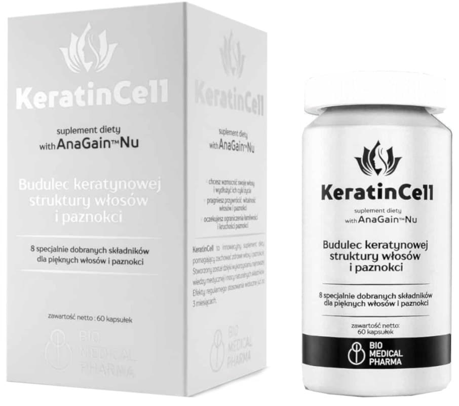 Bio Medical Pharma KeratinCell nutriment pour cheveux et ongles 60 capsules – Bio Medical Pharma emballage