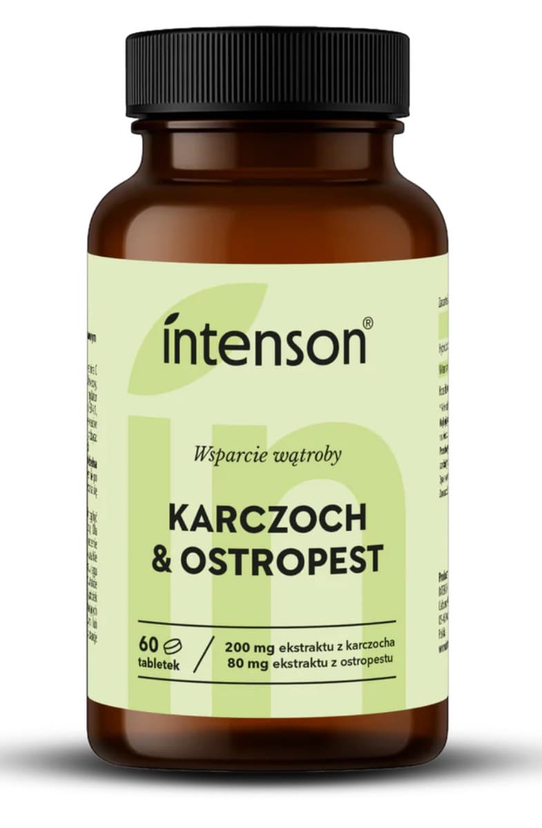 Intenson Alcachofra e Cardo Mariano 60 comprimidos – Intenson packaging