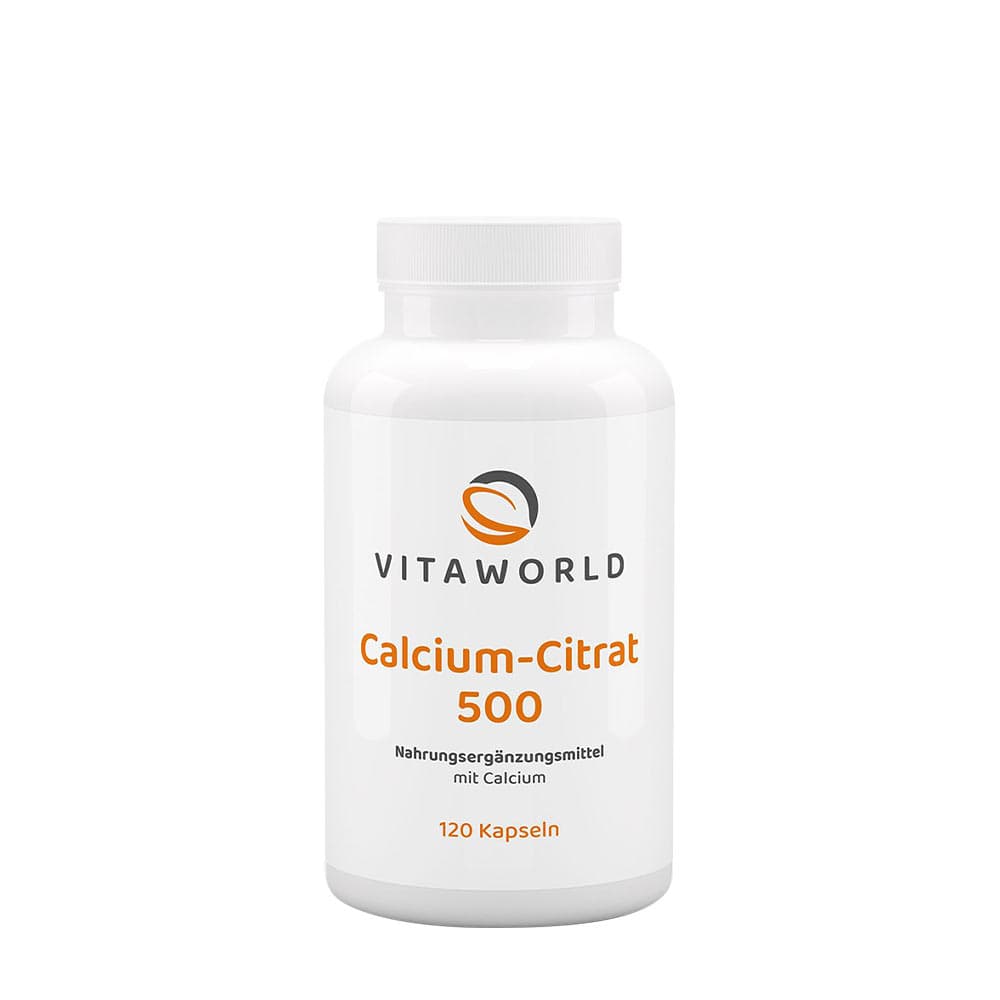 Vitaworld Calcium Citrate 500 - 120 gélules – Vitaworld packaging