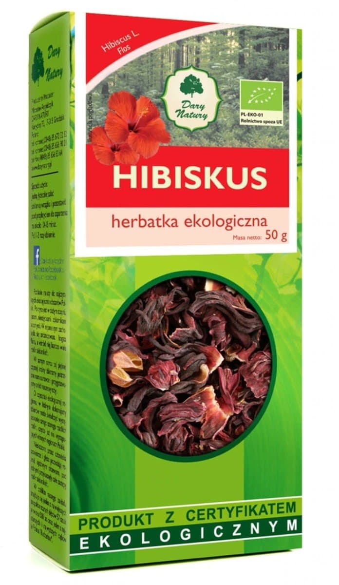 Dary Natury - Hibiscus - 50g – Dary Natury packaging