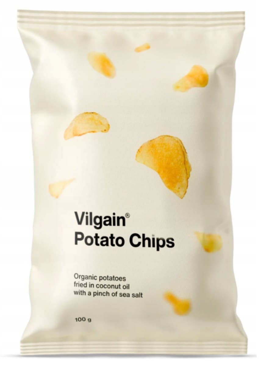 Vilgain BIO potato chips with sea salt 100 g – Vilgain packaging