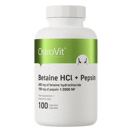 OstroVit - Betaine HCL + Pepsin - 100 Caps