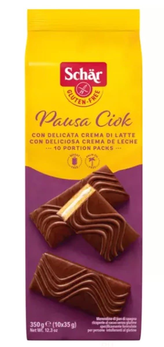 Schär - Pausa Ciok - 350g (10x35g) – Schär förpackning
