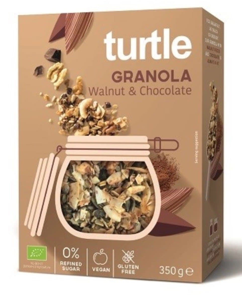 Turtle - Granola - 350g – Turtle förpackning