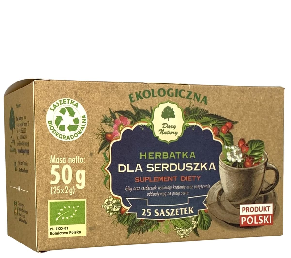 Dary Natury - Heart Tea – Dary Natury förpackning