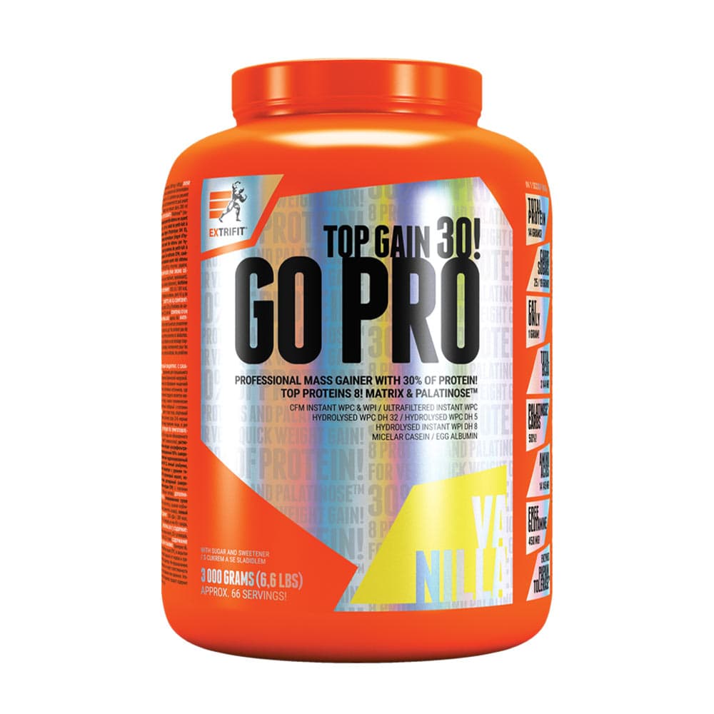 Extrifit Go Pro 30 - GO PRO TOP GAIN 30!, Vanille - 3000 g – Extrifit verpakking