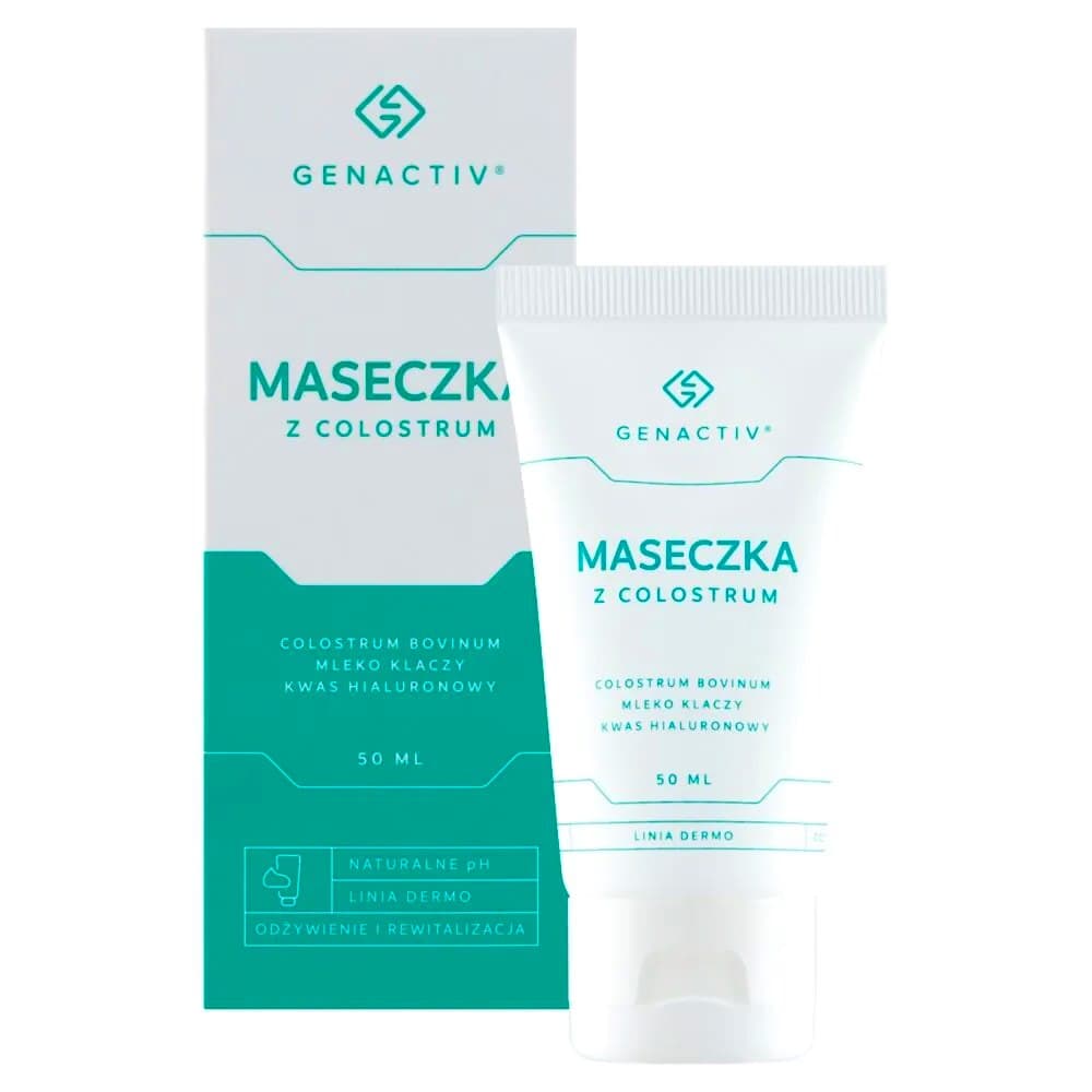 Genactiv - Mask with Colostrum – Genactiv förpackning
