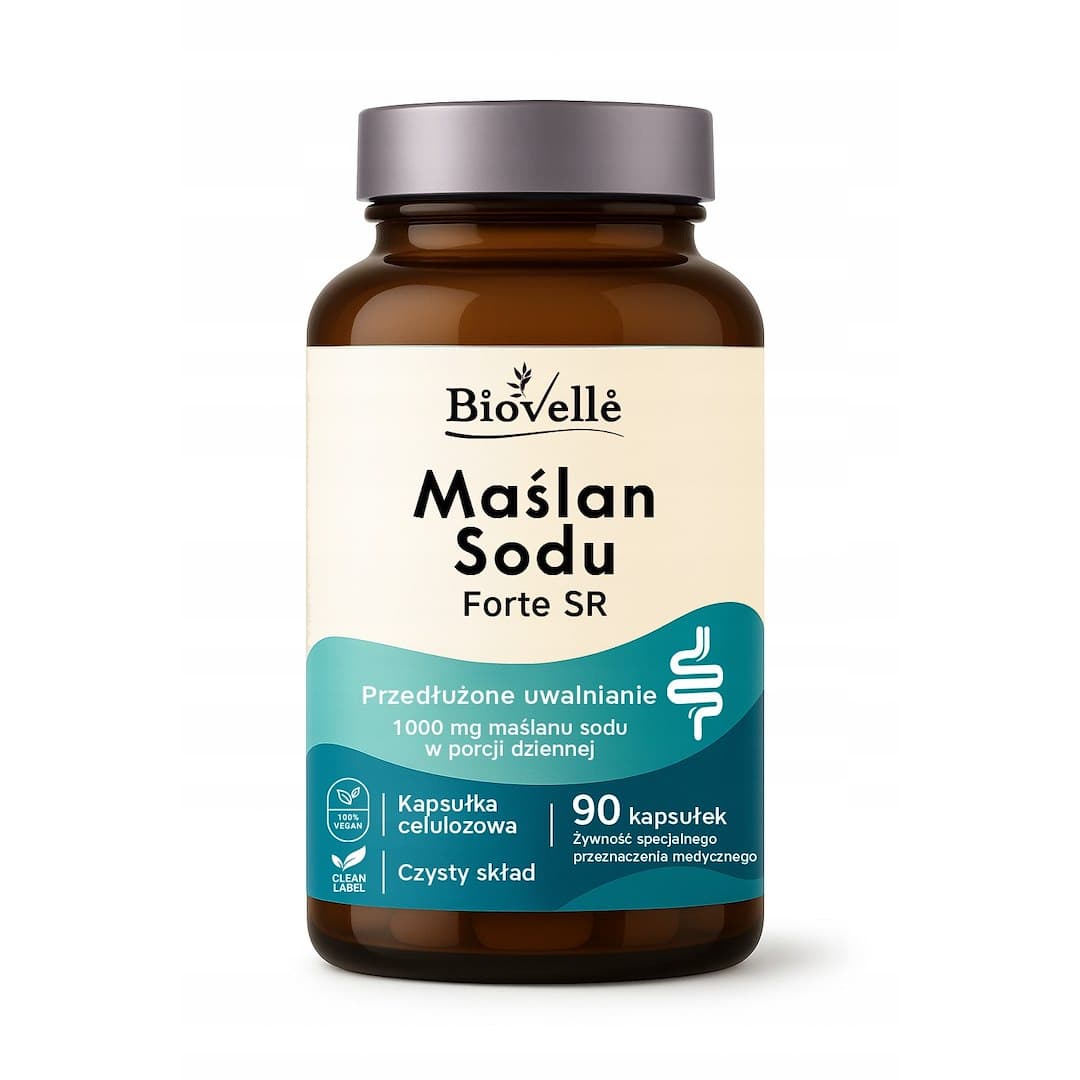 Biovelle - Natriumbutyrat Forte SR - 90 kapsler – emballage