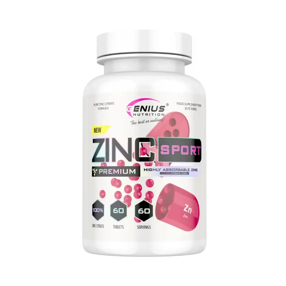Genius Nutrition Zinc Sport - Zinkcitrat - 60 tabletter – Genius Nutrition emballage