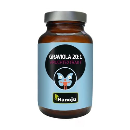 Hanoju - Graviolafrugtekstrakt - 450 mg, 90 tabletter – emballage