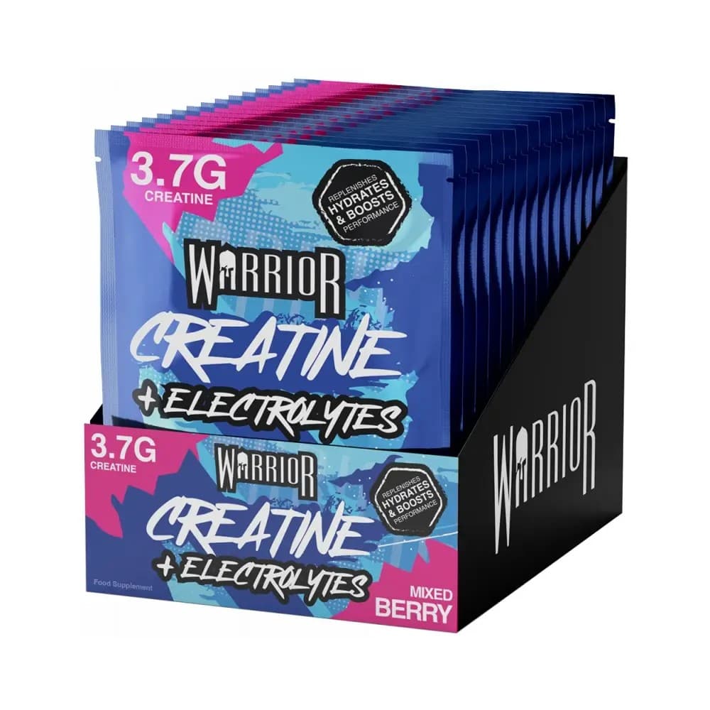 Warrior - Creatine Plus Electrolytes - Mixed Berry – Warrior förpackning