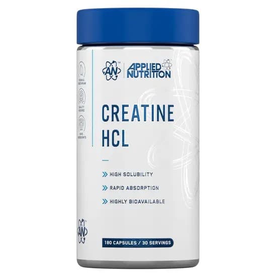 Applied Nutrition Creatine HCL 180 capsules – Applied Nutrition emballage