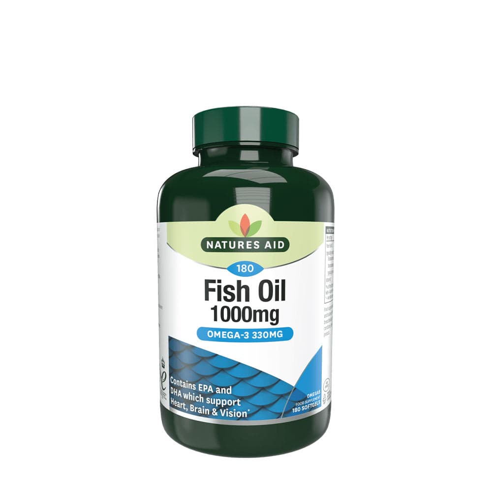 Natures Aid - Olio di Pesce 1000mg – Nature's Aid confezione