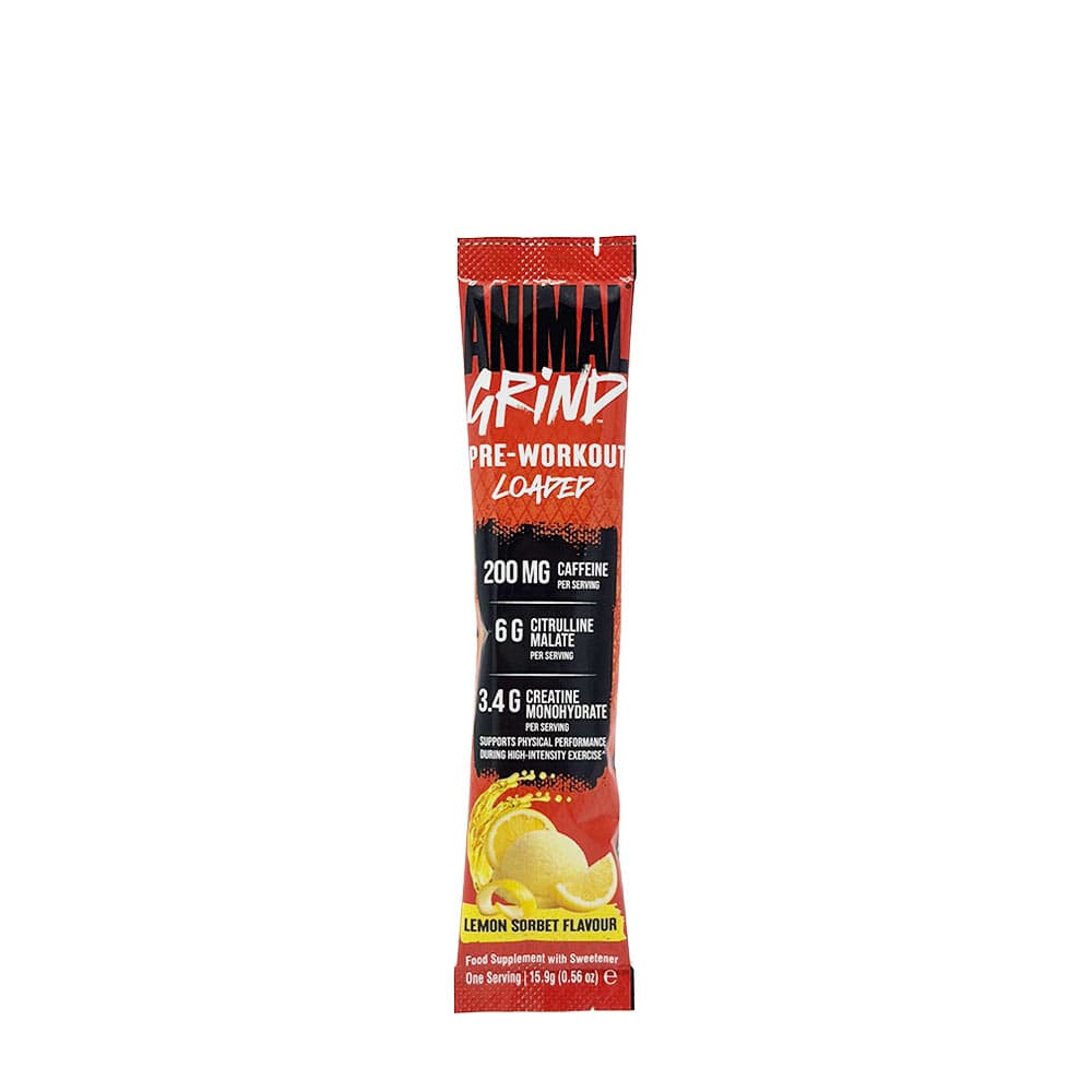 Universal Nutrition ANIMAL GRIND Pre-Workout - Lemon Sorbet - 15.9 g – Universal Nutrition opakowanie