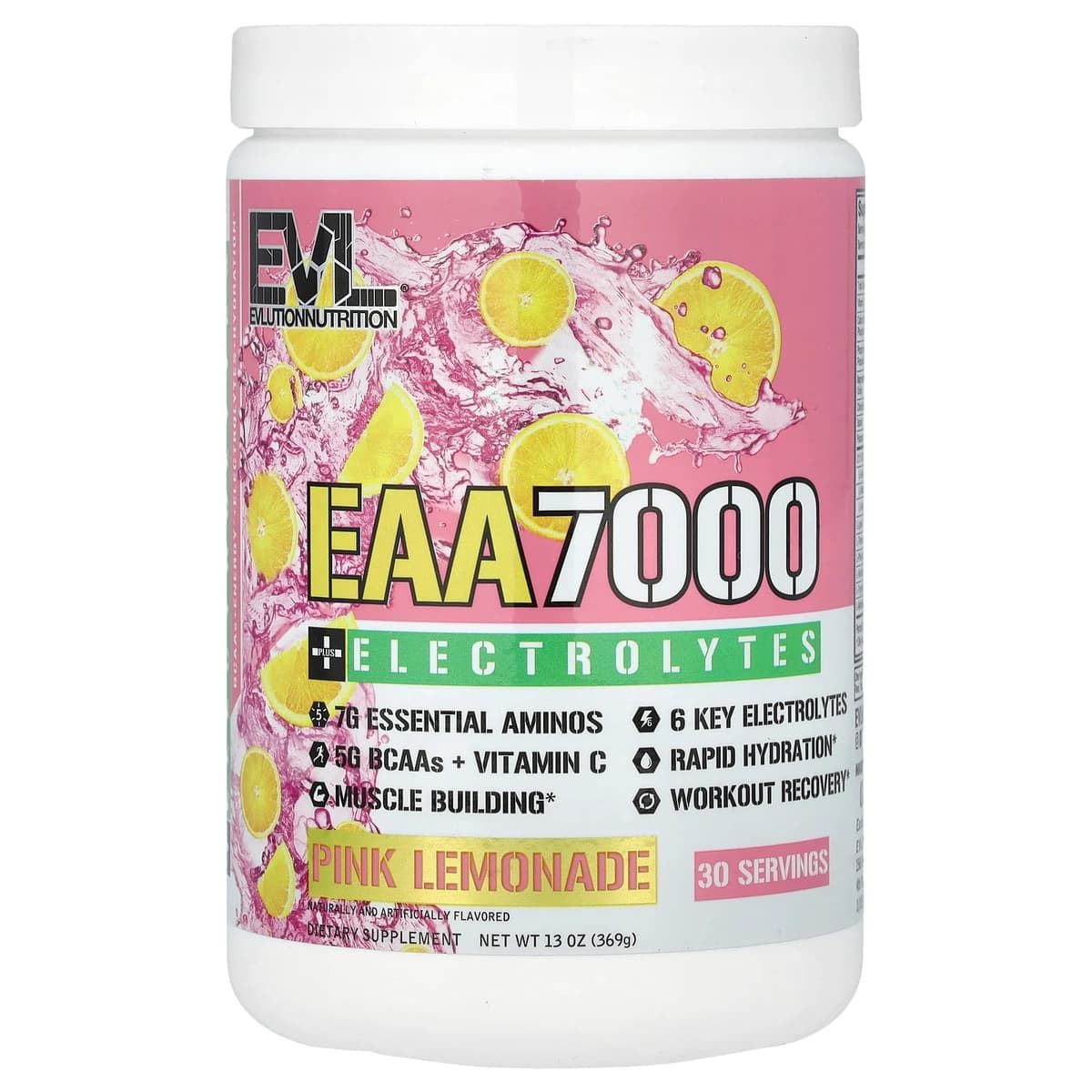 Evlution Nutrition - EAA 7000 - Pink Lemonade - 369g – EVLution Nutrition opakowanie