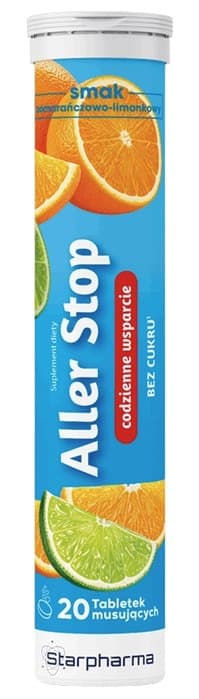 Zdrowy Lizak - Aller Stop - 20 tablets – Zdrowy Lizak förpackning