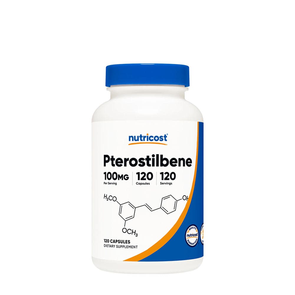 Nutricost Pterostilbene 100 mg - 120 cápsulas – Nutricost empaque