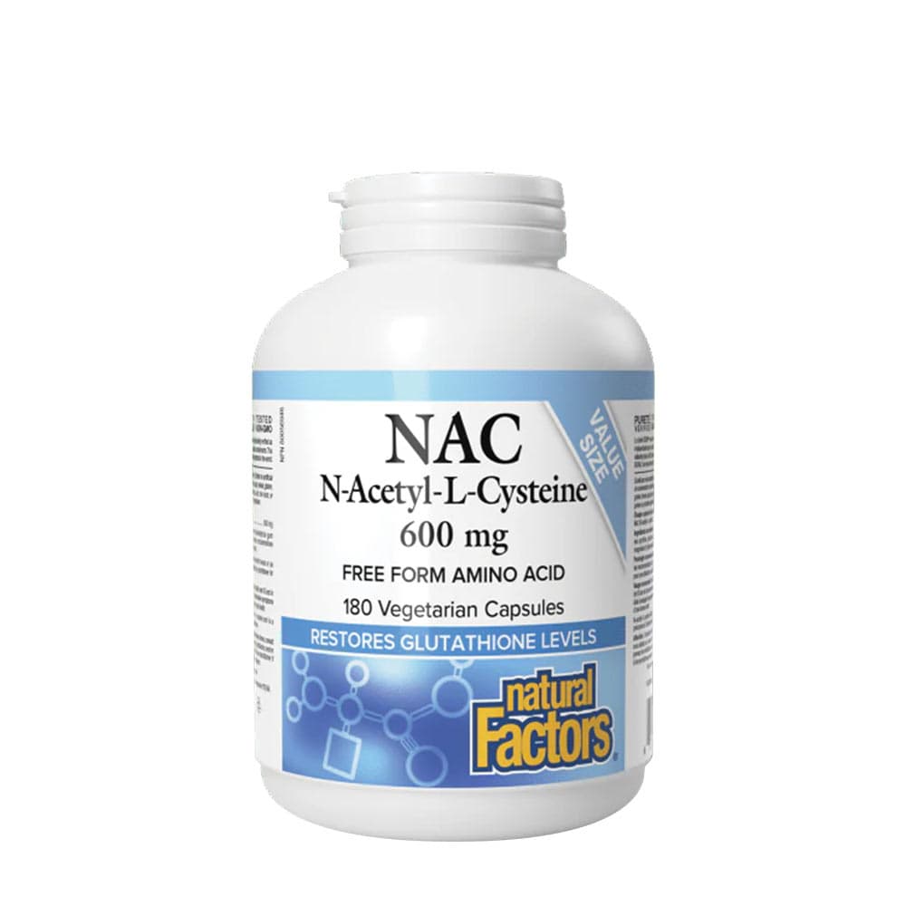 Natural Factors N-Acetyl-L-Cysteine (NAC) 600mg – Natural Factors förpackning
