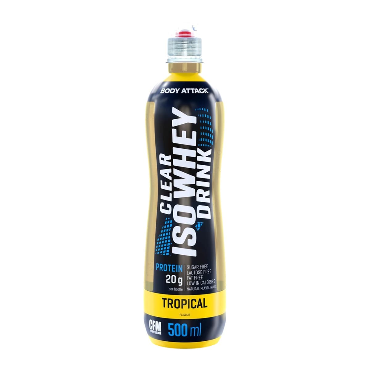 Body Attack - Klar vassleproteindryck – Body Attack förpackning