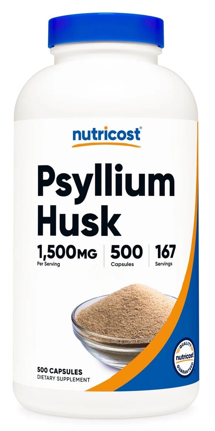 Nutricost - Cáscara de Psyllium - 500 Cápsulas – Nutricost empaque