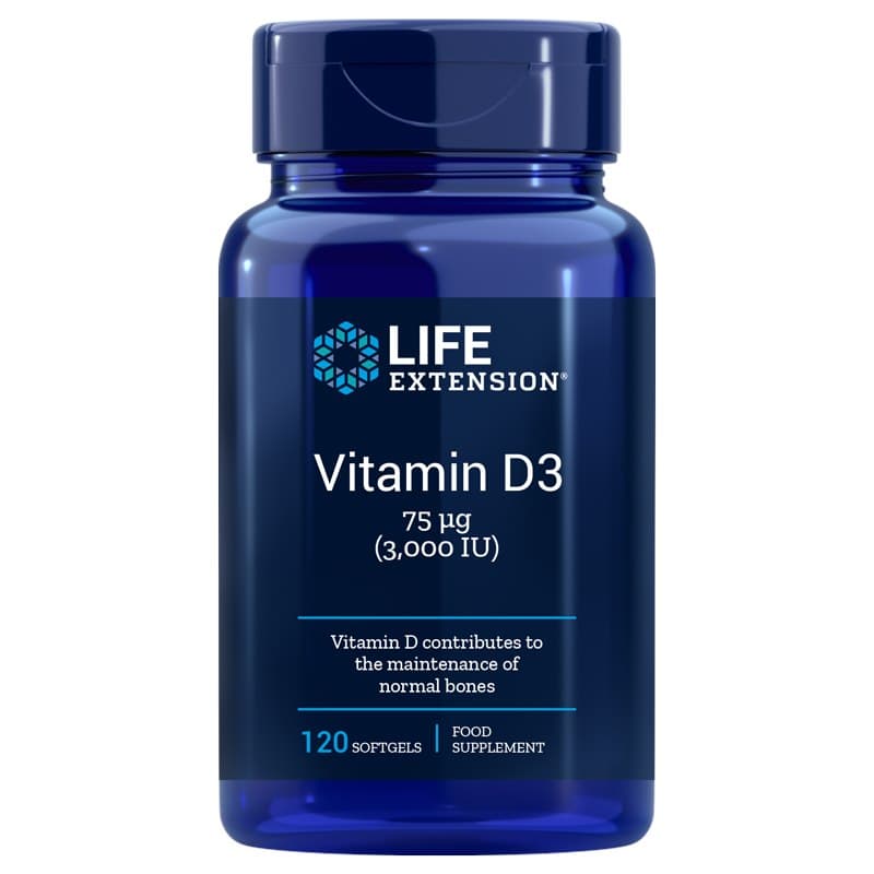 Life Extension - Vitamina D3 – Life Extension embalagem