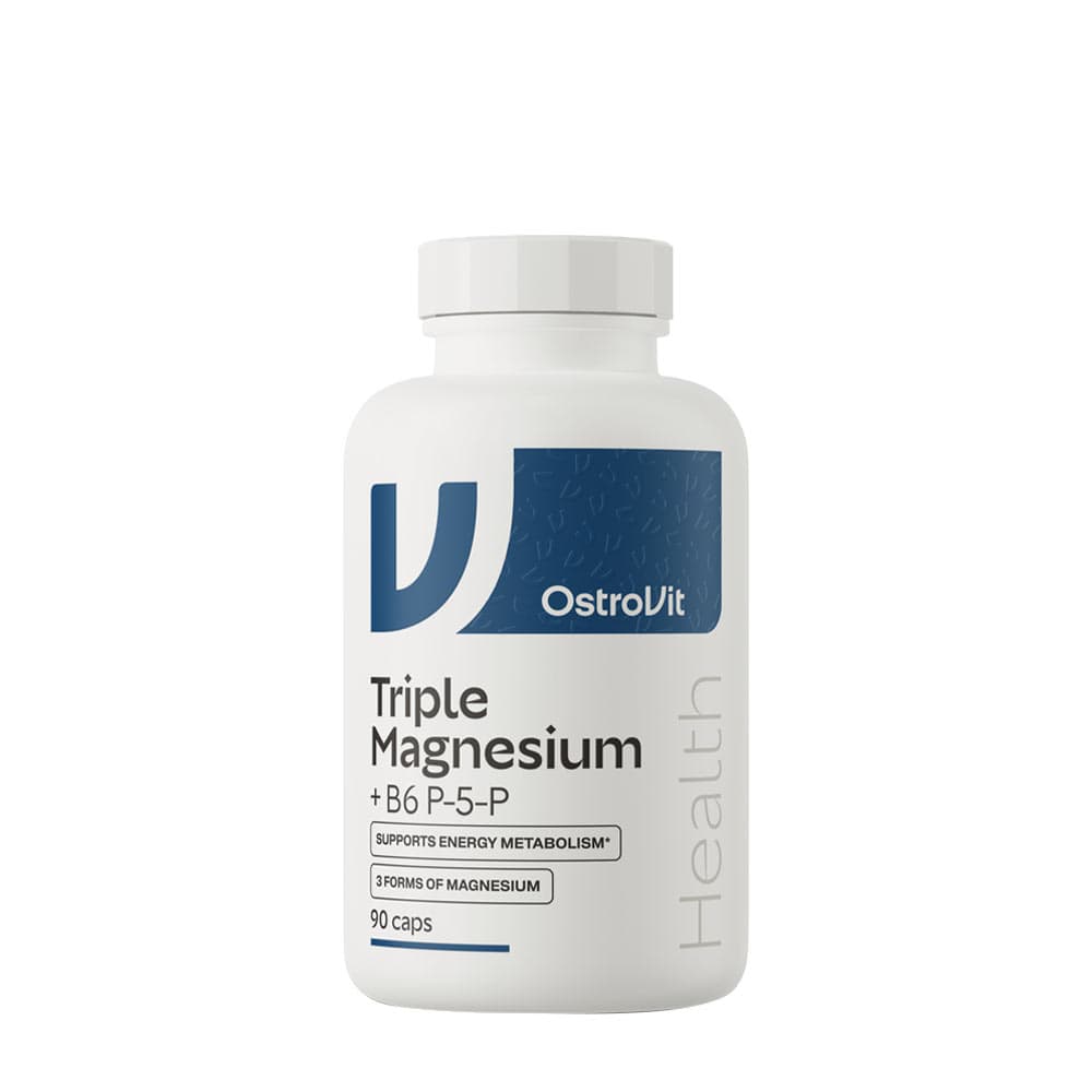 OstroVit Triple Magnesium + B6 P-5-P 375 mg - 90 kapsułek