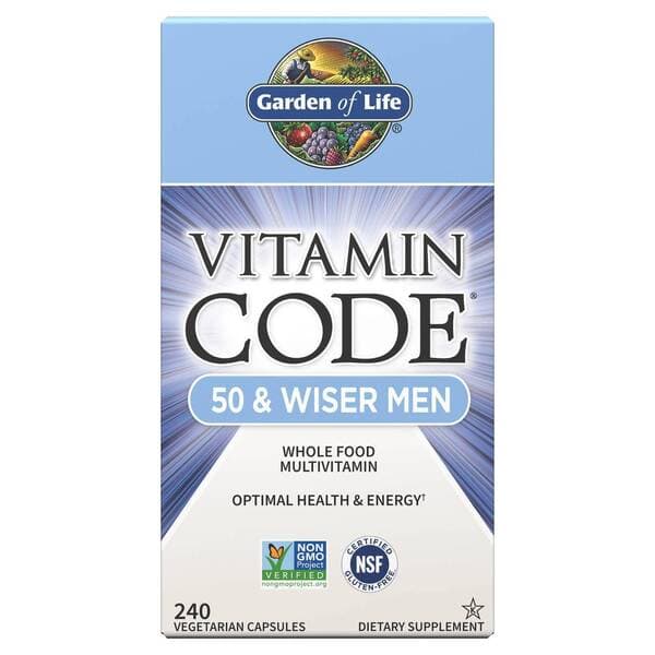Garden Of Life - Vitamin Code 50 & Wiser Men – Garden Of Life packaging