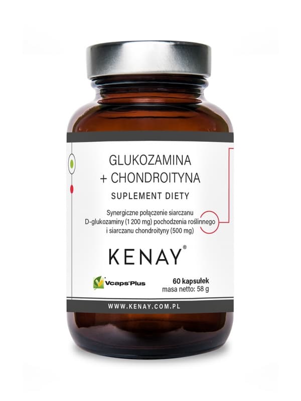Kenay - Glukosamin och kondroitin - 60 kapslar – förpackning