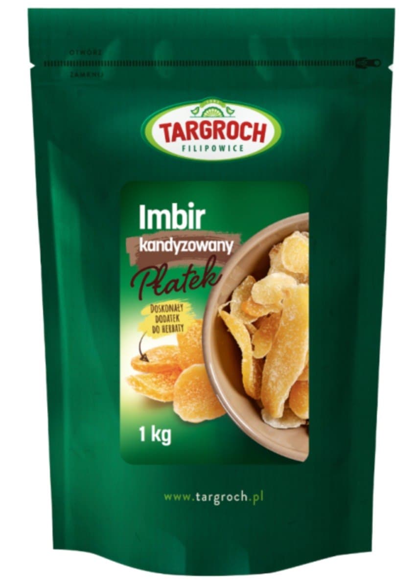 Targroch - Candied Ginger Flakes – Targroch förpackning